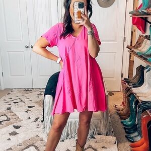 Vibrant Pink Women's Dress like new only worn